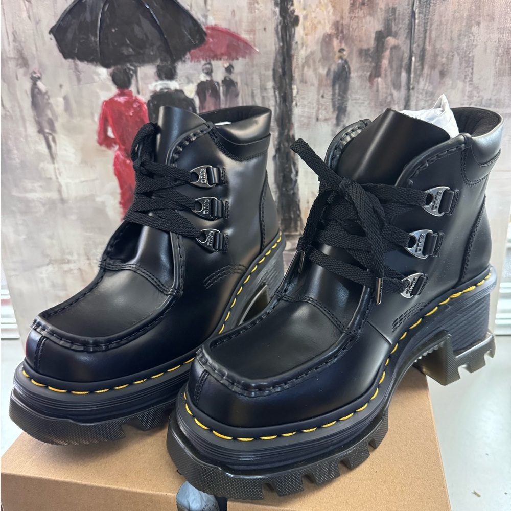 Dr. Martens Black Leather Boots